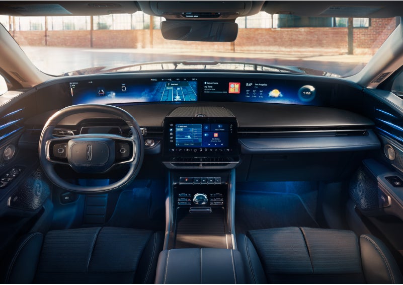 The panoramic display is shown in a 2024 Lincoln Nautilus® SUV. | Evergreen Lincoln in Issaquah WA