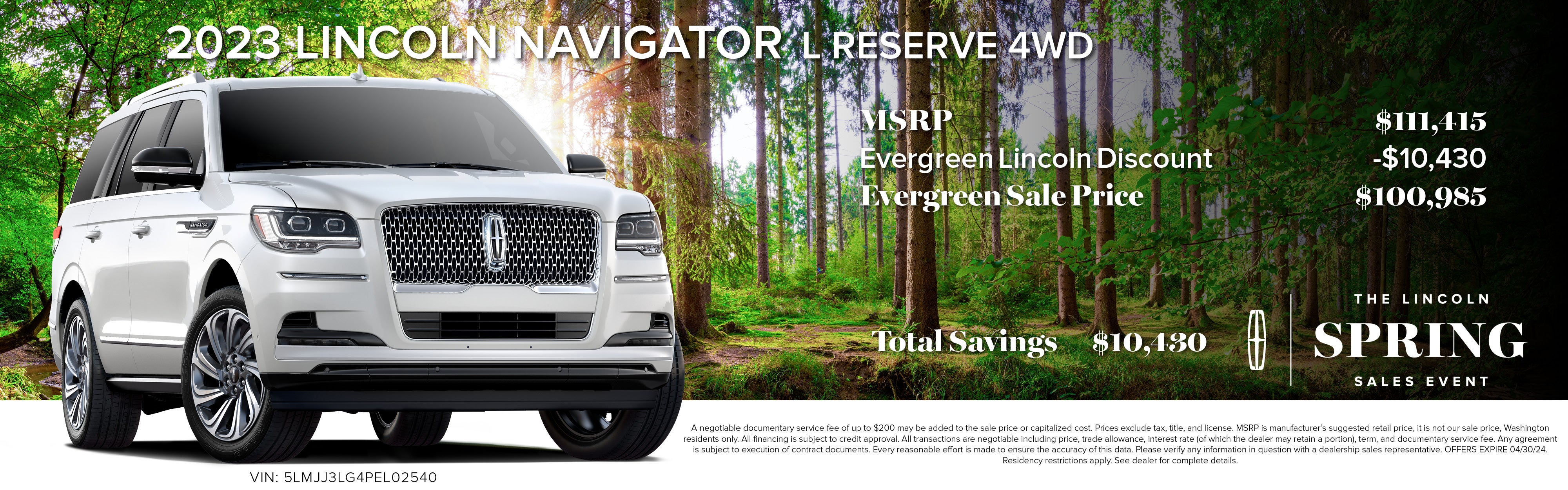 2023 Lincoln Navigator L Reserve 4WD